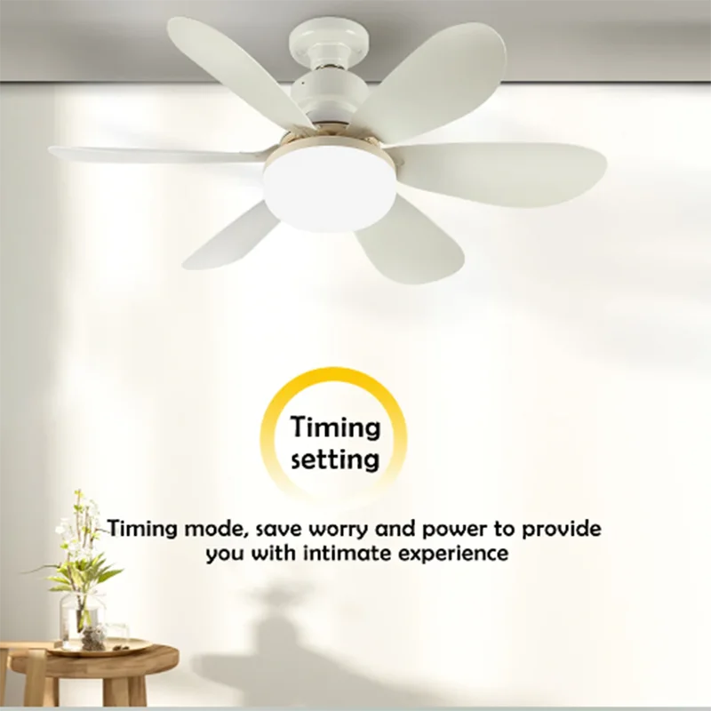 NEW LED 30W Ceiling Fan Light E27 with Remote Control for Dimming Suitable for Living Room Study Household Use 85-265V