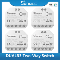 SONOFF Dualr3 MINI Smart Switch 2 Gang Dual Relay Module Power Metering Work with EWeLink Alexa Alice Smartthings Google Home