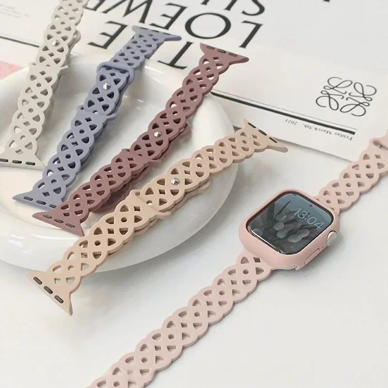 Apple Watchストラップ 38mm 40 41 42 44 45 46 Ultra 49mm対応 ソフトシリコン リストバンド iWatch Series 10 9 8 SE 7 6 5 4 3用