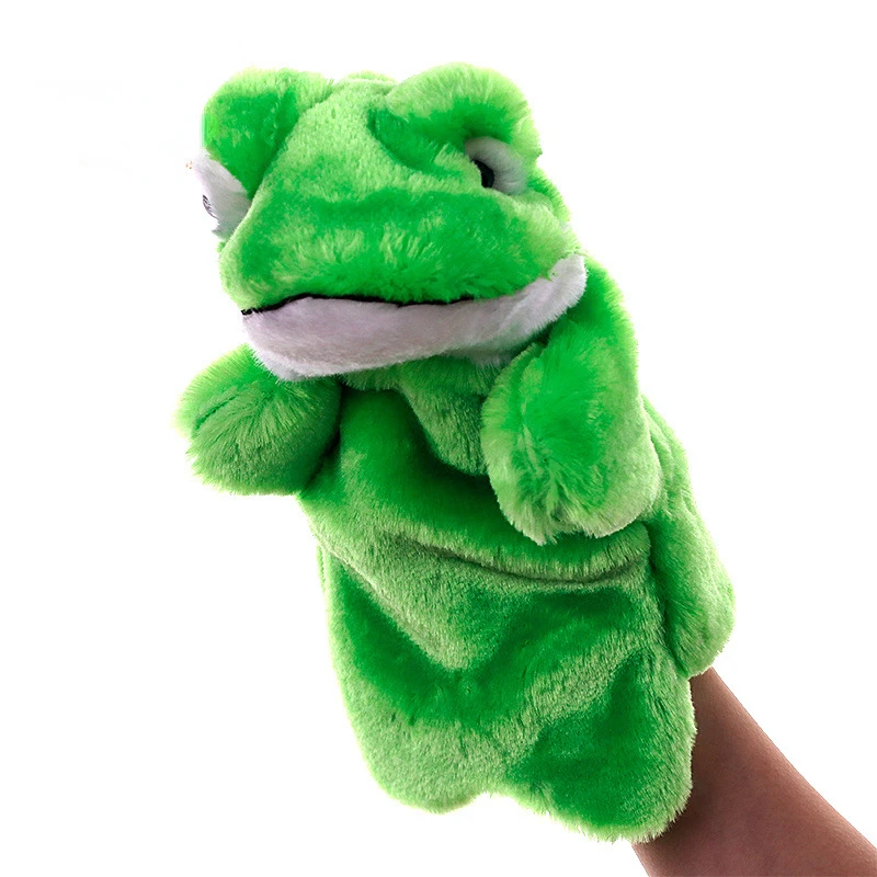 

Hand Puppet Toys in Stock Animals Green Frogs Kindergarten Class Props Family Parent-child Interactive Dolls