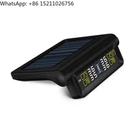 Solar TPMS Tyre Safety Alarm External Sensor Factory Outlet Car Wireless USB Tire Pressure Monitoring System