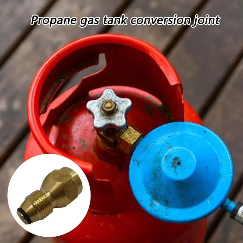   Efficient Propanes Cylinder Adapter For Transferring Fuels Between 20lb And 1lb Tanks