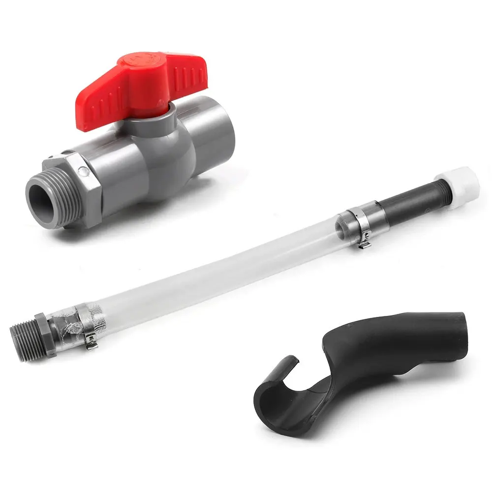5 Gallon VP Racing Fuel Filler Hose with Ball Valve Shut & Hose Bender Oil Tube Fuel Hose Kit For LC2 Jugs Scribner Fuel Jugs
