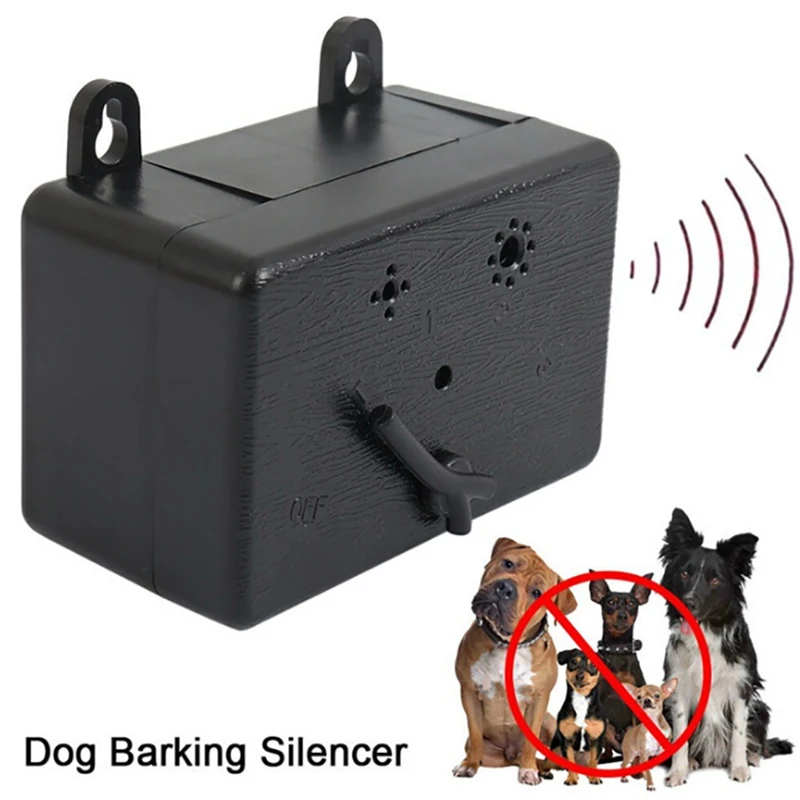 Repellente per cani ad ultrasuoni dispositivo antiabbaio per cani vicino all\'aperto ad alta potenza Pet Stop Bark Training repellenti Box 2023