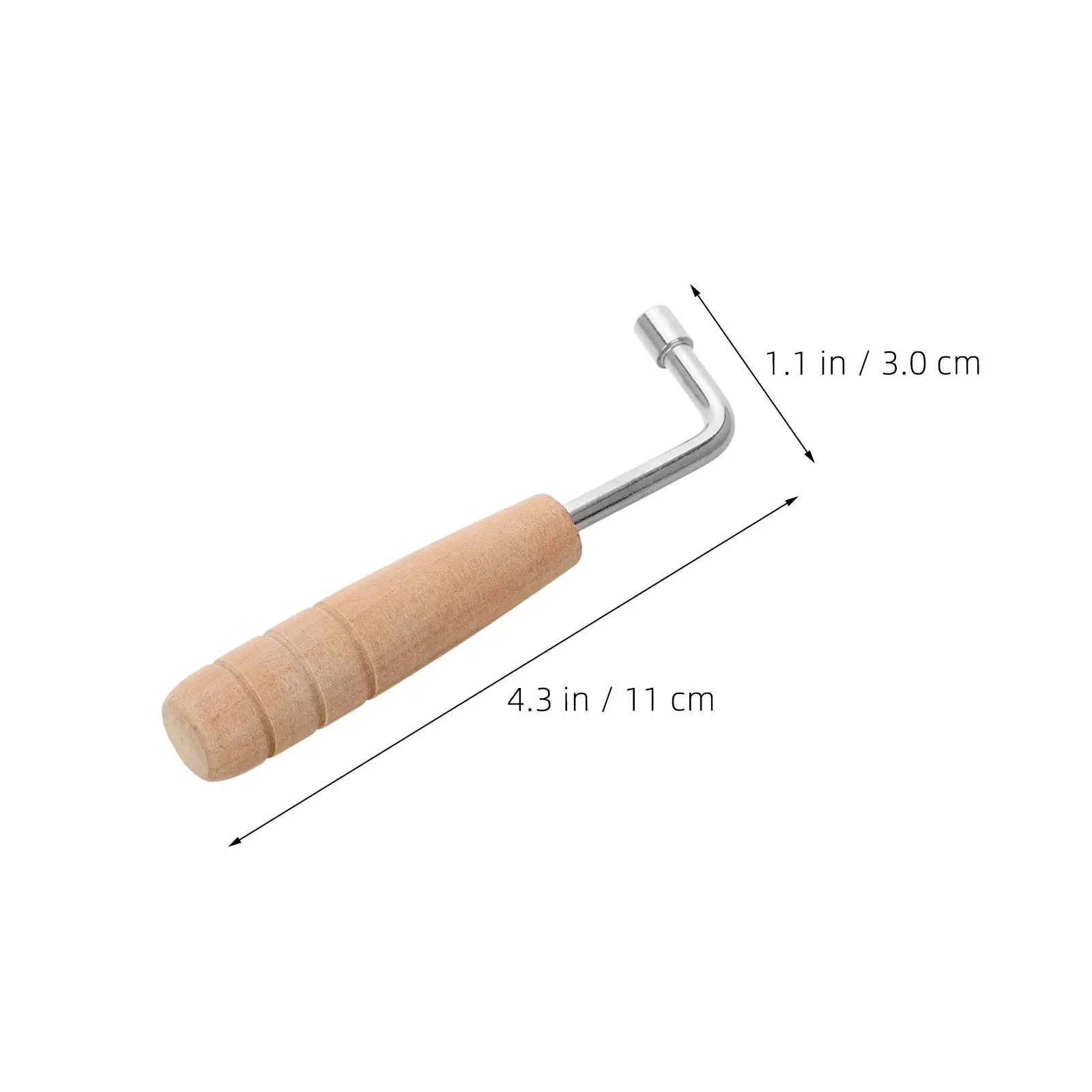 3Pcs Lyre Harp Adjustment Wrench Set Wooden Handle Professional Tone Tuning Tool for String Instruments Portable Lyre Tuning image 4