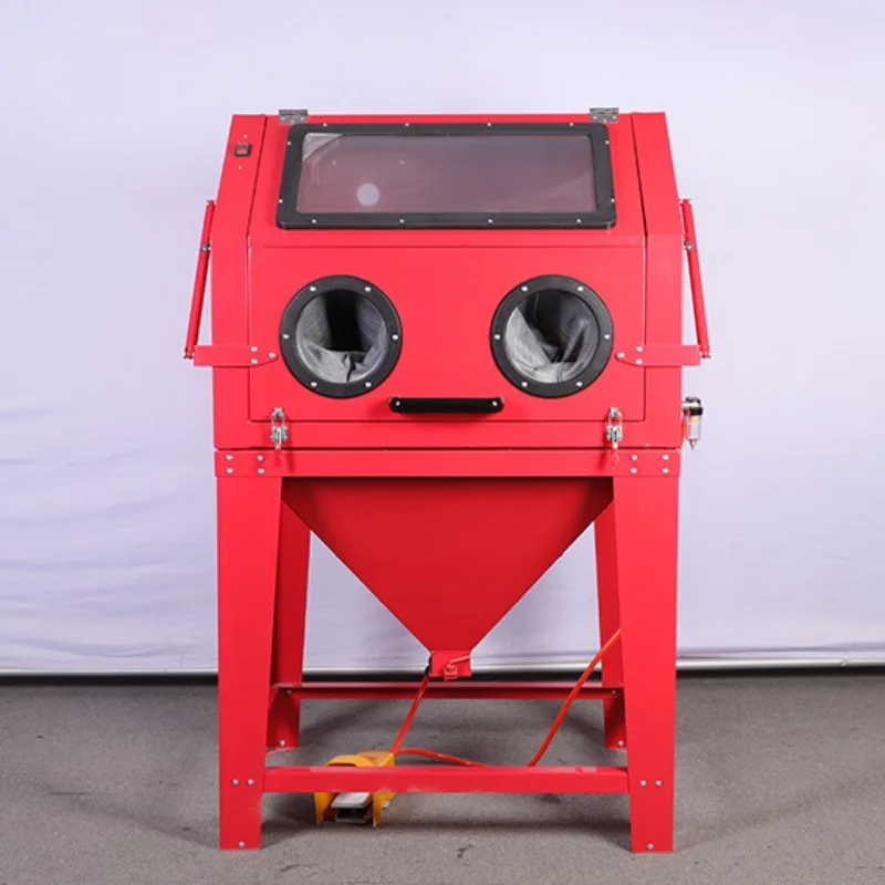 derusting and paint removal for texture, sandblasting cabinet