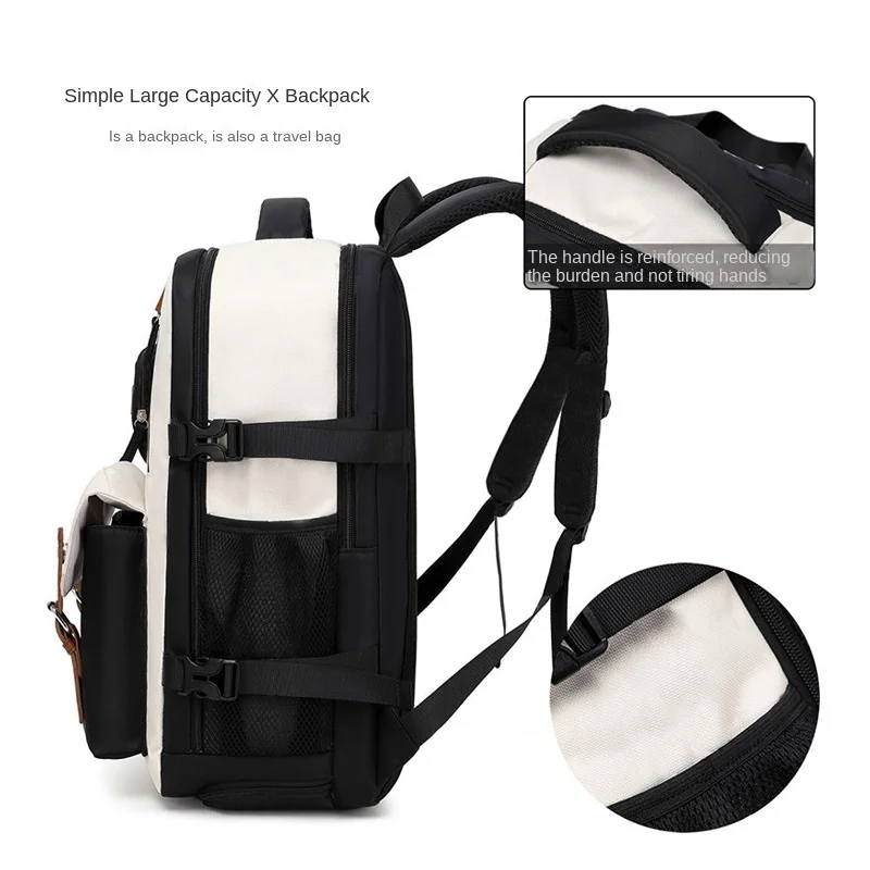 Zaino casual unisex, zaino per studenti separato asciutto e bagnato di grande capacità, borsa per laptop da viaggio a breve distanza bolsas de viaje zaino