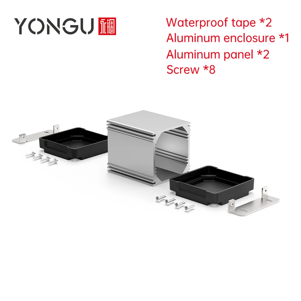 Aluminium Electronics Instrument Enclosures Ip67 Button Electrical Junction Aluminum Waterproof Box M02 80*80MM