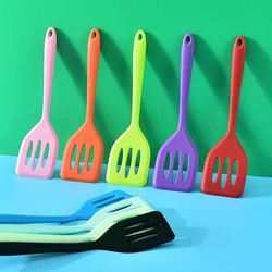 1PC Small Silicone Spatula for Household Cooking Stir Frying Kitchen Steak Spatula Pancake Spatula Kitchen Tools