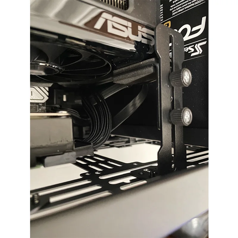 Supporto per scheda grafica Staffa per scheda video regolabile Supporto GPU per custodia per PC desktop ITX/ATX Accessorio per evitare cedimenti