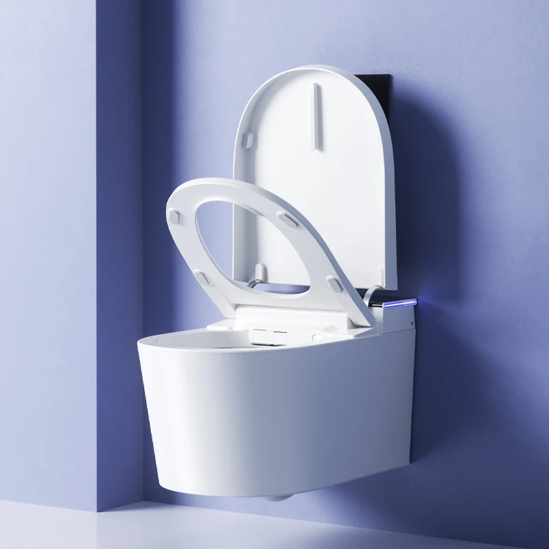 American European Standard Smart Toilet New Design Wall-Hung Ceramic Bathroom Ware Bright White With Elongated Bowl