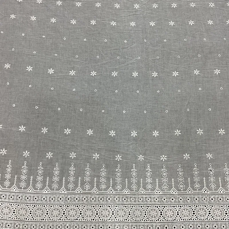 جديد الدانتيل شبكة التطريز النسيج الدانتيل نسيج القطن جوفاء التطريز شبكة النسيج الملابس البيضاء والاكسسوارات