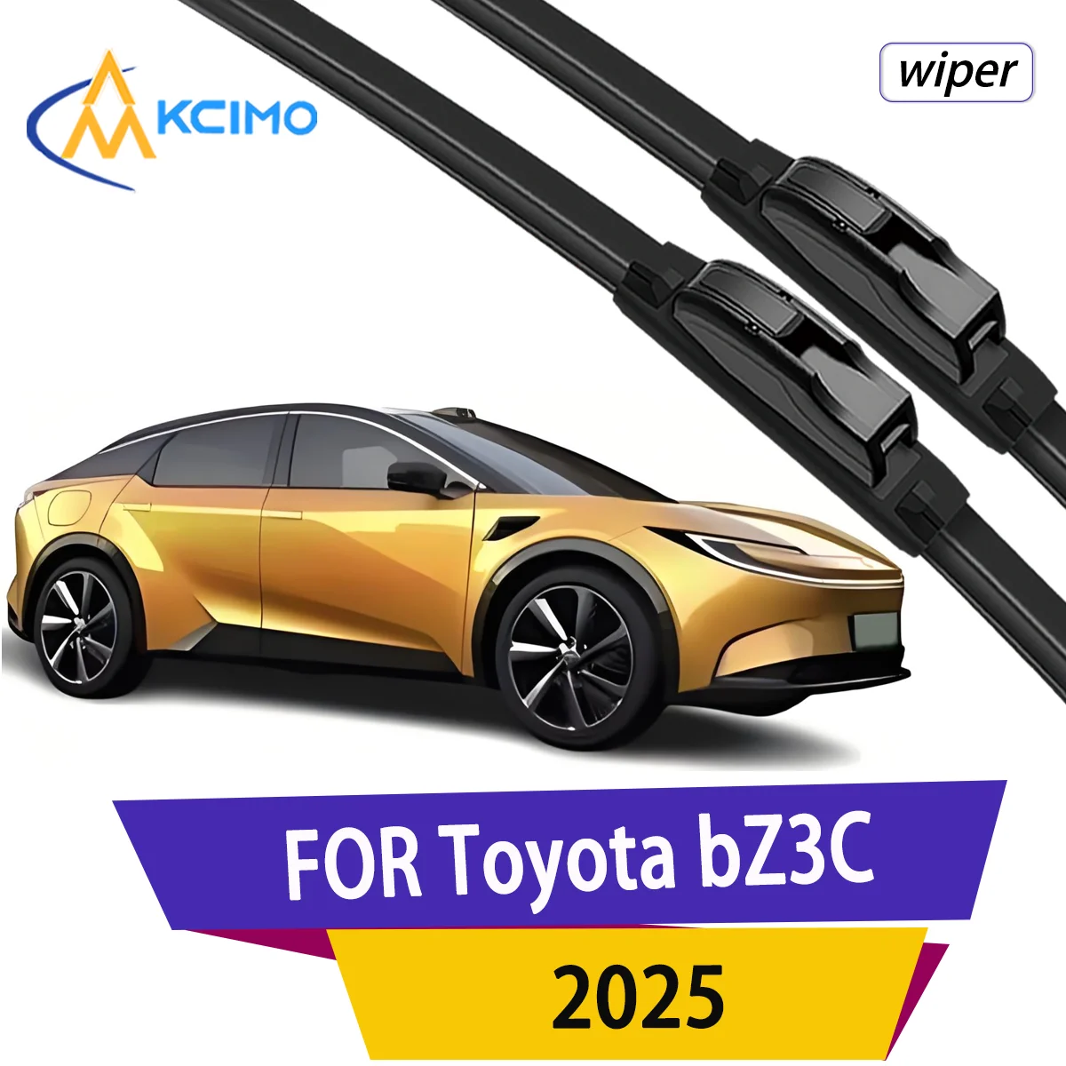 

2pcs Quality Windscreen Silent Black Car Rain Brush Suitable for Toyota bZ3C EA11 2025 Front Wipers Windshield Auto Wipers Blade