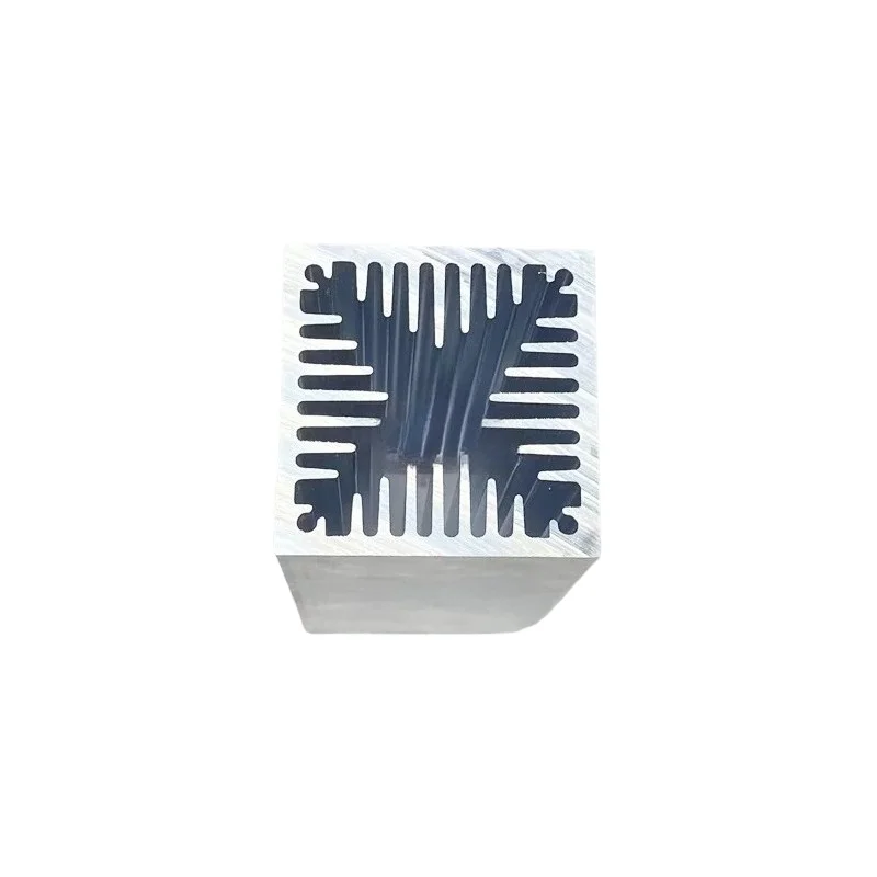 High-power air-cooled radiator profile 40 * 40 * 100 electronic triode heat sink wind tunnel heat dissipation customization