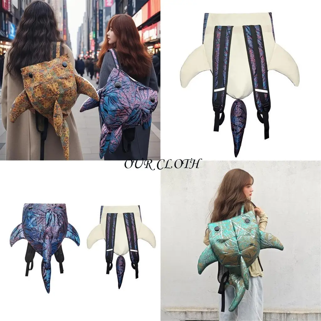 

Рюкзак в форме акулы для женщин.