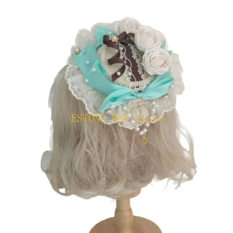 

49MF сладкий стиль цилиндр шпилька для подростков фотографирование заколка для волос для кемпинга и вечеринки