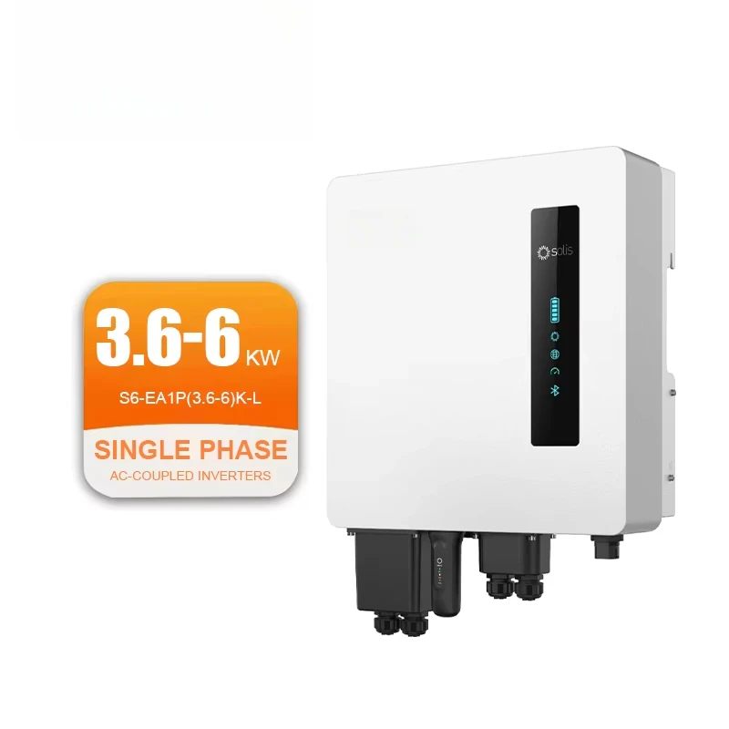 Solis 10Kw Hybrid Inverter Off Grid S6-EA1P(3.6-6)K-L Mini 3.6Kw Micro Solies 4.5Kw Hybrid 8k S6Eh3P2K