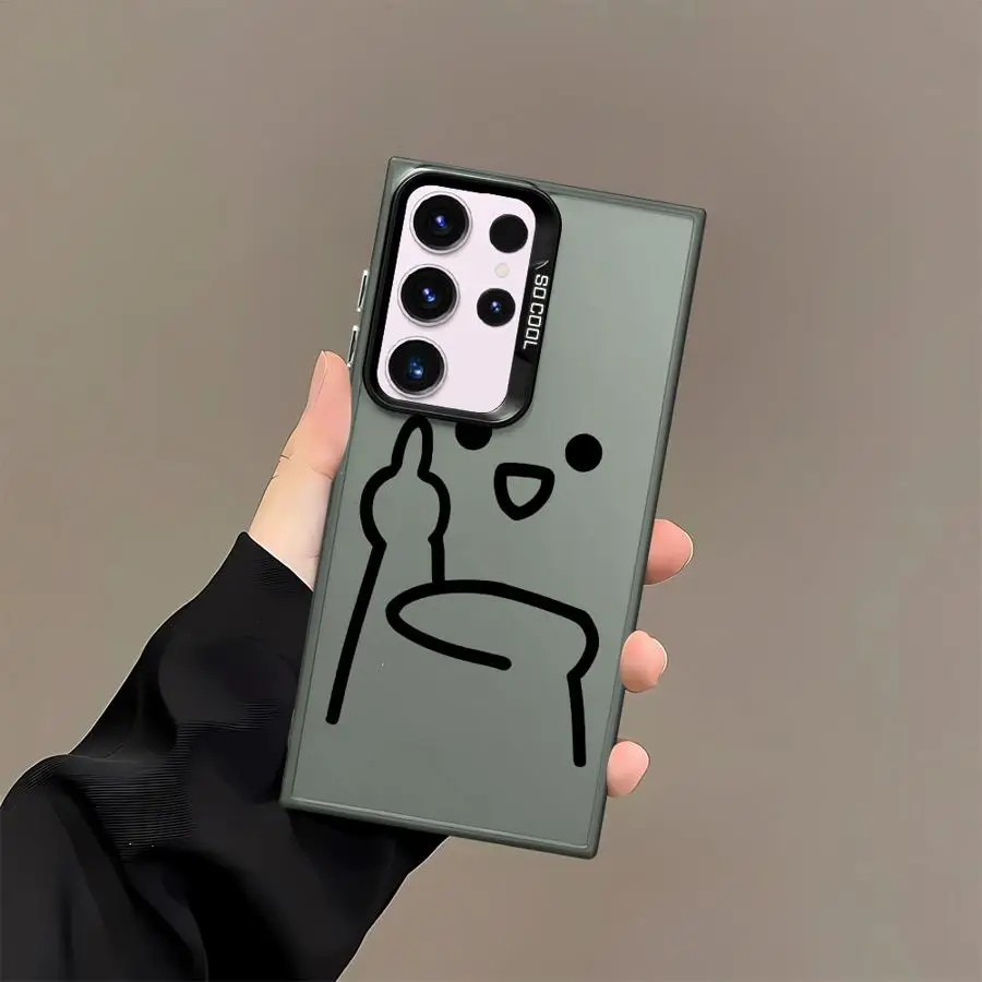 Funny Cartoon Matchman Phone Case for Samsung Galaxy S21 S25 S20 FE S24Ultra S23 S25Plus Note 20 Ultra S24 FE S22 Ultra Soft