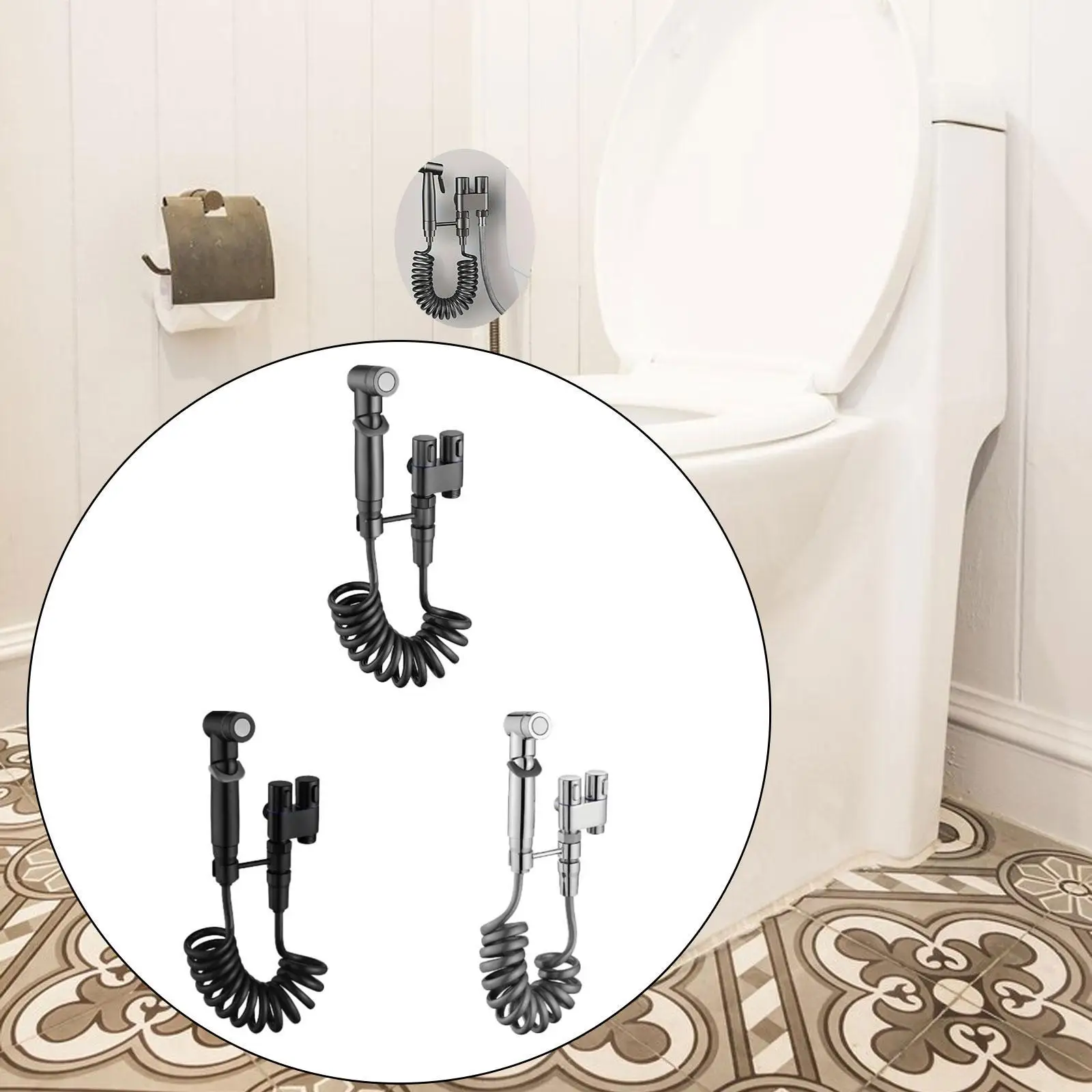 Bidet Sprayer Portable Jet Spray for Toilet for Bathing Pets Diaper Kitchen