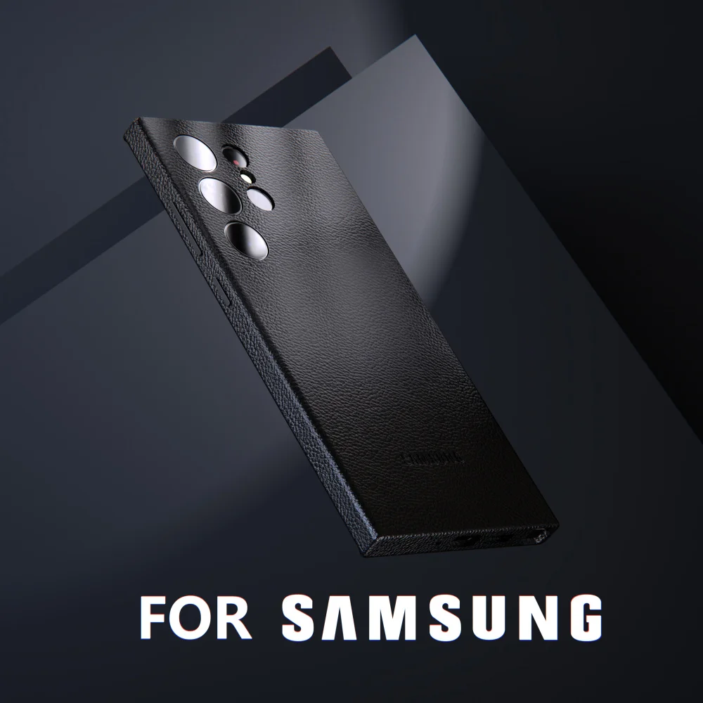 Originele lederen tas voor Samsung Galaxy S24 Ultra S24 FE Plus Luxe cover Schokbestendig Volledige beschermende schaal S24Ultra S24FE S24+
