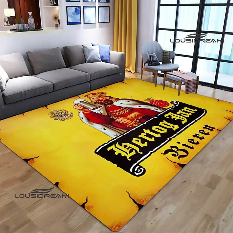 hertog jan LOGO printed carpet Non -slip carpet Fashion yoga mat bedroom decor rugs living room washroom floor mat Birthday Gift