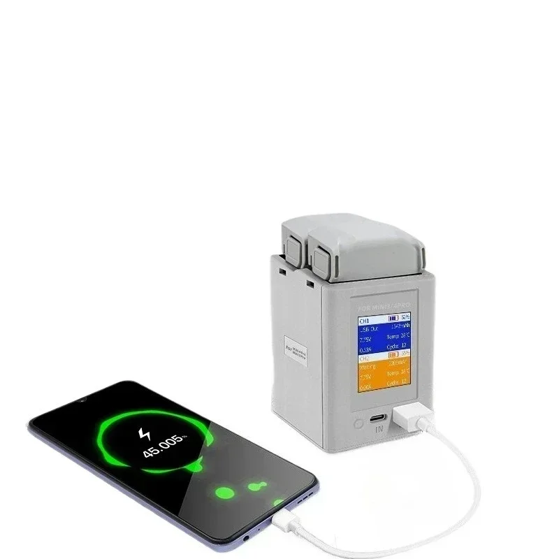 Caricabatteria Mini 4 Pro per DJI Mini 4 Pro Mini 3 Pro Serie di accessori Hub di ricarica bidirezionale Doppie batterie Ricarica rapida