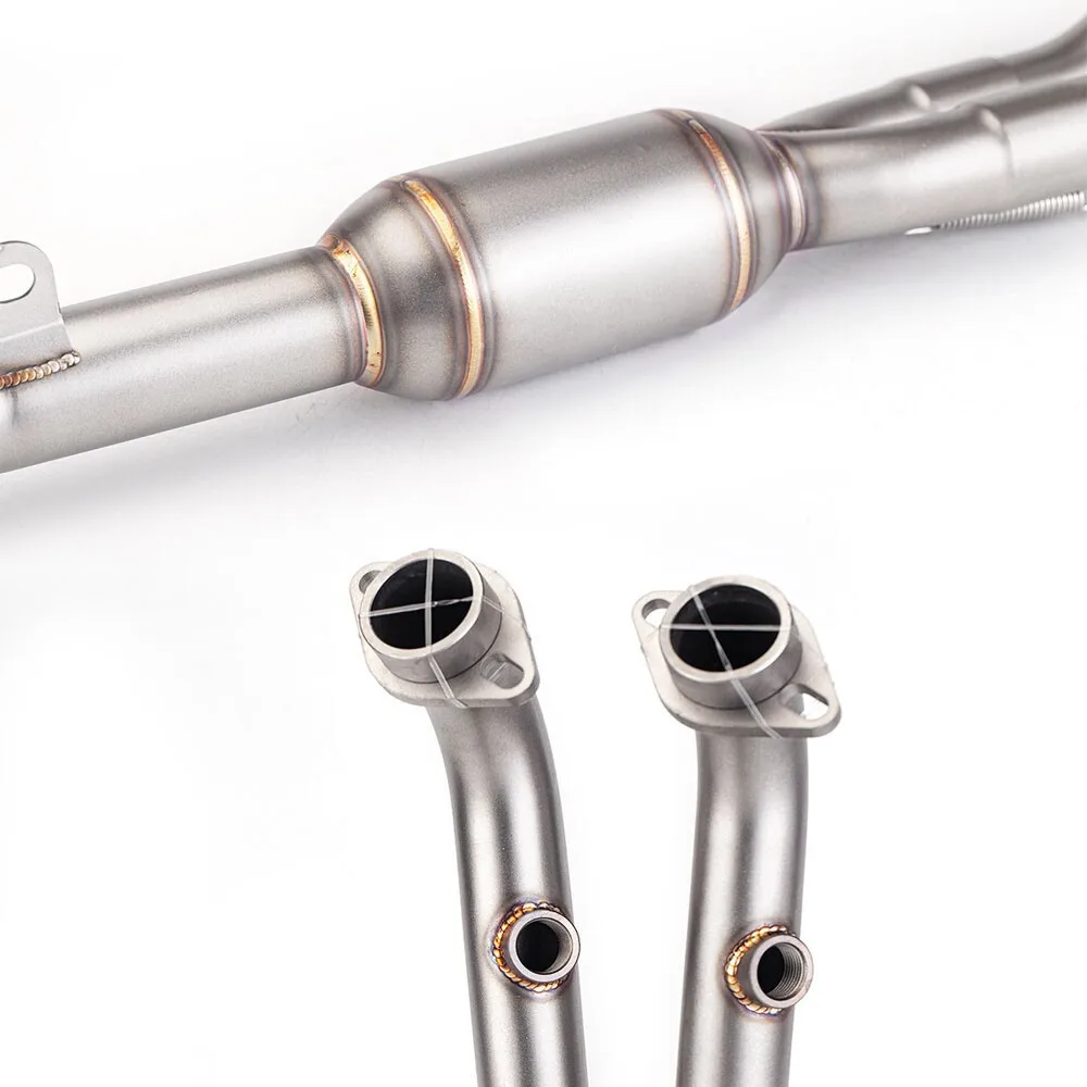 Für CF-Moto 450SR 450NK 2022-2024 Auspuffanlage Vorderes Verbindungsrohr Endschalldämpfer Auspuffrohre – Detail 4
