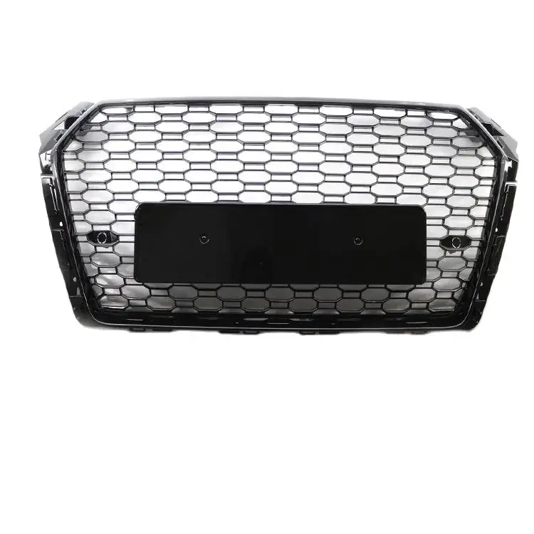 Suitable for 17-19 Audi A4L modified RS4 grille black samurai B8B9 cellular S4RS4 Front Center grille