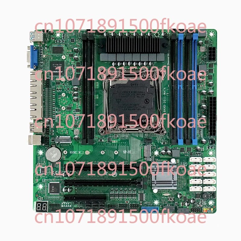 C612 IPC Nas Soft Routing X99 Main Board E5-V3V4 Quad Network 2.5G 10sata MATX