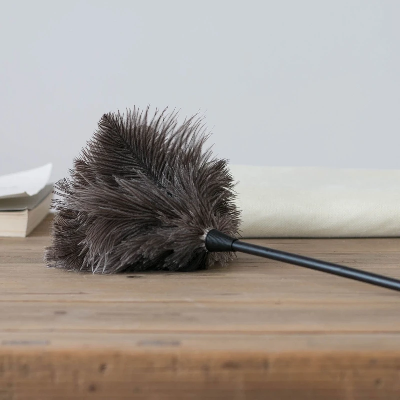 Ostrich Duster Feather Cleaning Brush With Long Handle Computer Dust Removal For Home Bedroom Dormitory Keyboard For Gap