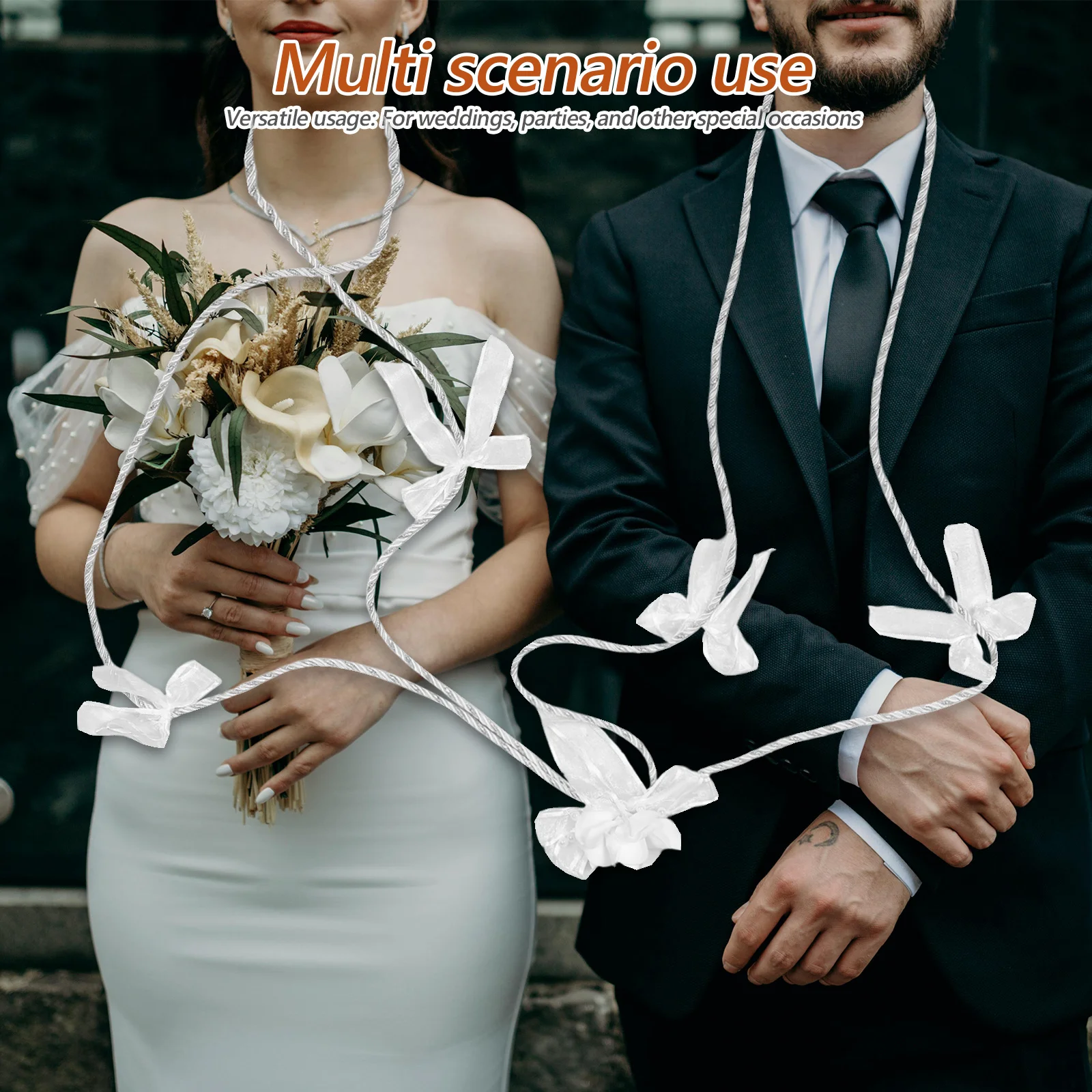 Bruiloft Lasso Touw Traditionele Westerse Stijl Ceremonie Koord Symbool van Liefde Bond Elegante Bruids Bruiloft Accessoires Decoraties