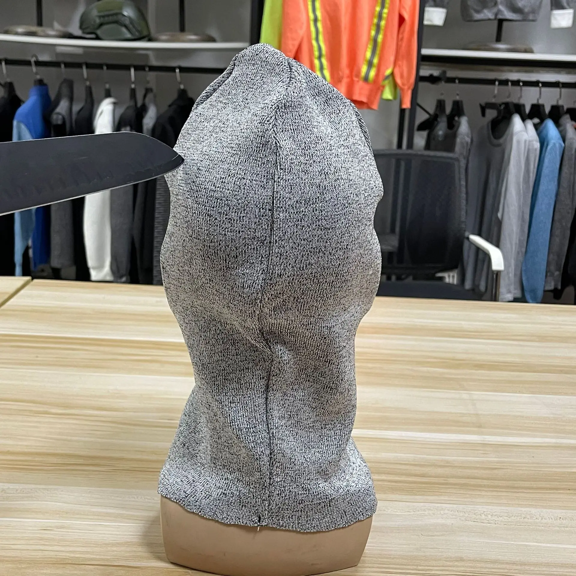 EN388 Level 5 Self Defense Cut Resistant Hood Anti-Slash Tactical Neck Gaiter Outdoor Work Safety Anti-Cut Security Mask