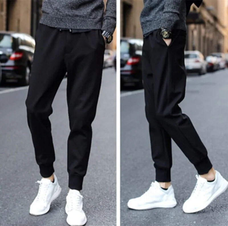 Autumn Youth Korean Casual Pants Student Men's Loose Pants Sports Harlan Pants Tights Foreign Trade