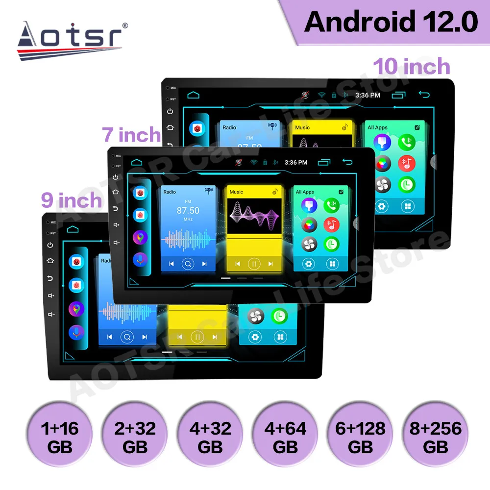 7 9 10 Inch Universal Android For Hyundai Nissan Toyota VW Honda Isuzu Screen Car Radio GPS Navigation Player Stereo Head Unit