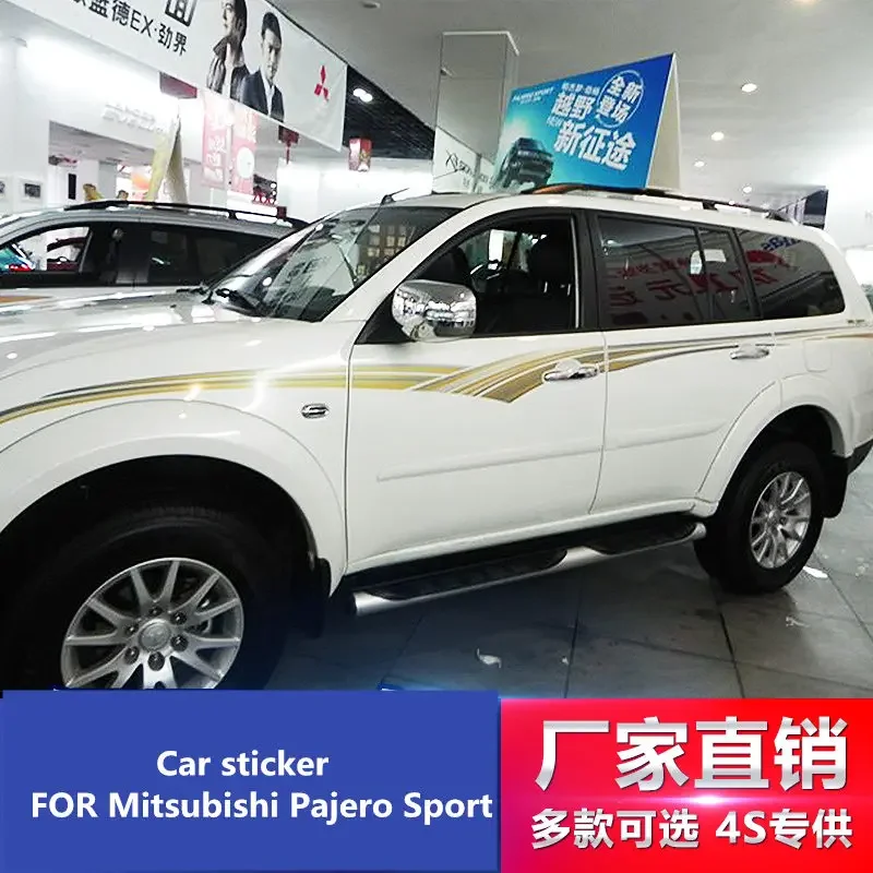 

car sticker SUV appearance personality modification color bar Vinyl Decals Accessories FOR Mitsubishi Pajero Sport