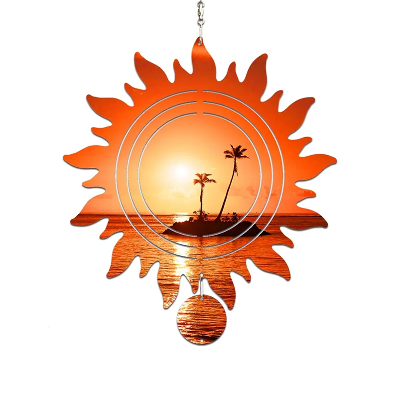 

6Pcs Sublimation Wind Spinner Blanks For Indoor & Outdoor Decorations And Perfect For Women, Mom,Wife Gift