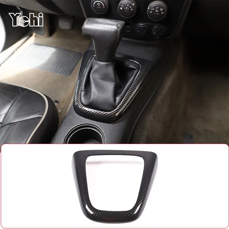 

ABS Carbon Fiber For Hummer H3 2005-2009 Car Center Control Gear Shift Panel Frame Decorative Stickers Car Interior Accessories