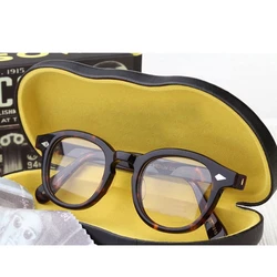 Johnny Depp Lemtosh Glasses Frame Men Women Luxury Brand Vintage Computer Goggles Acetate Glasses Frame Transparent Lens Box