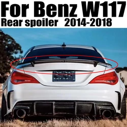 For Mercedes-Benz CLA W117 Spoiler CLA180 CLA200 250 CLA260 CLA45 2014 -2018 RT Style Carbon Fiber Rear Trunk Lip Spoiler Wing