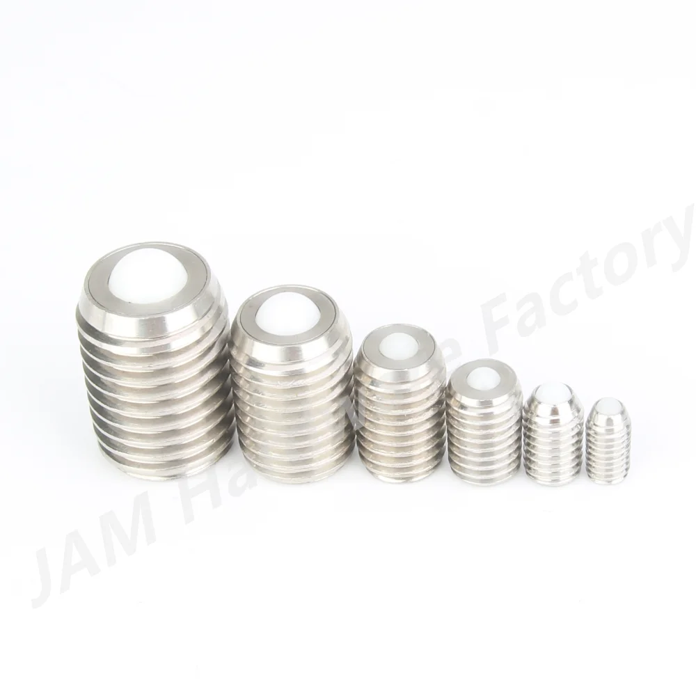 Conveyor Ball Roller Stainless Steel/POM Ball Transfer Unit MJ319/MJ320 Ball Rollers With Set Screw