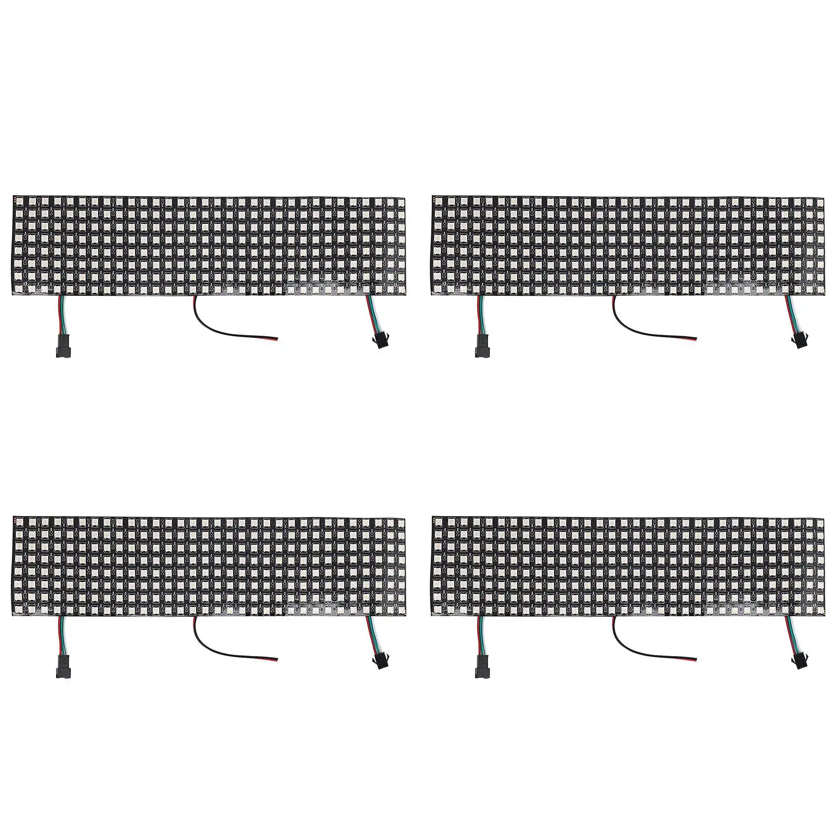 Pannello a matrice LED A68Z 4X, schermo LED indirizzabile individualmente a matrice di punti flessibile digitale WS2812B RGB 832 pixel