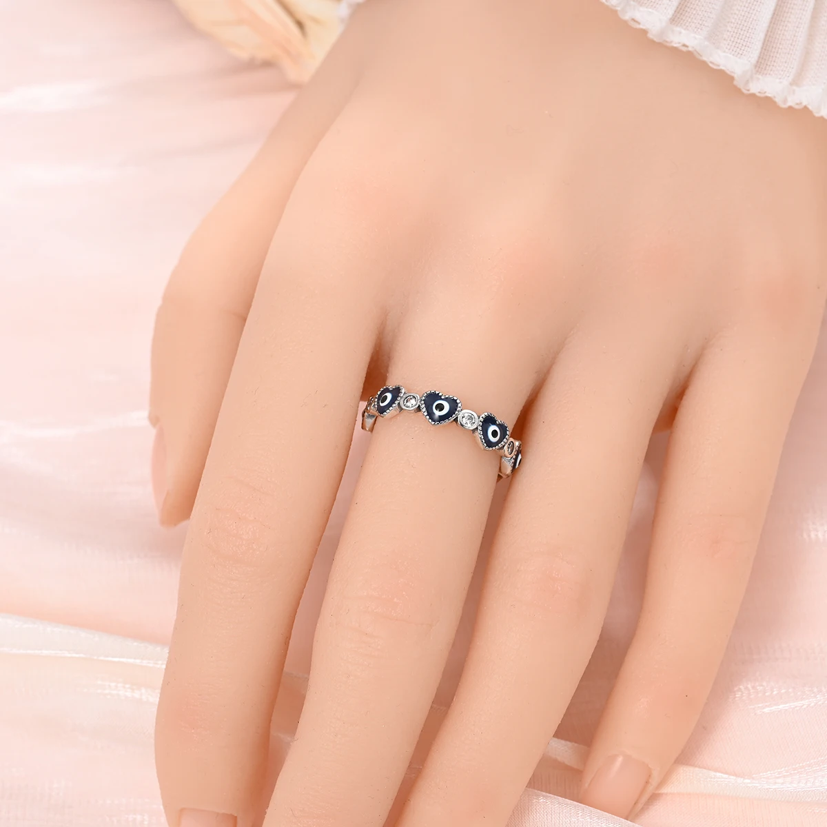 New in Hot Sale Fashion Unisex Ring Set 925 Silver Retro Simple Series Ring Inlaid Zircon Anniversary Gift Engagement Jewelry