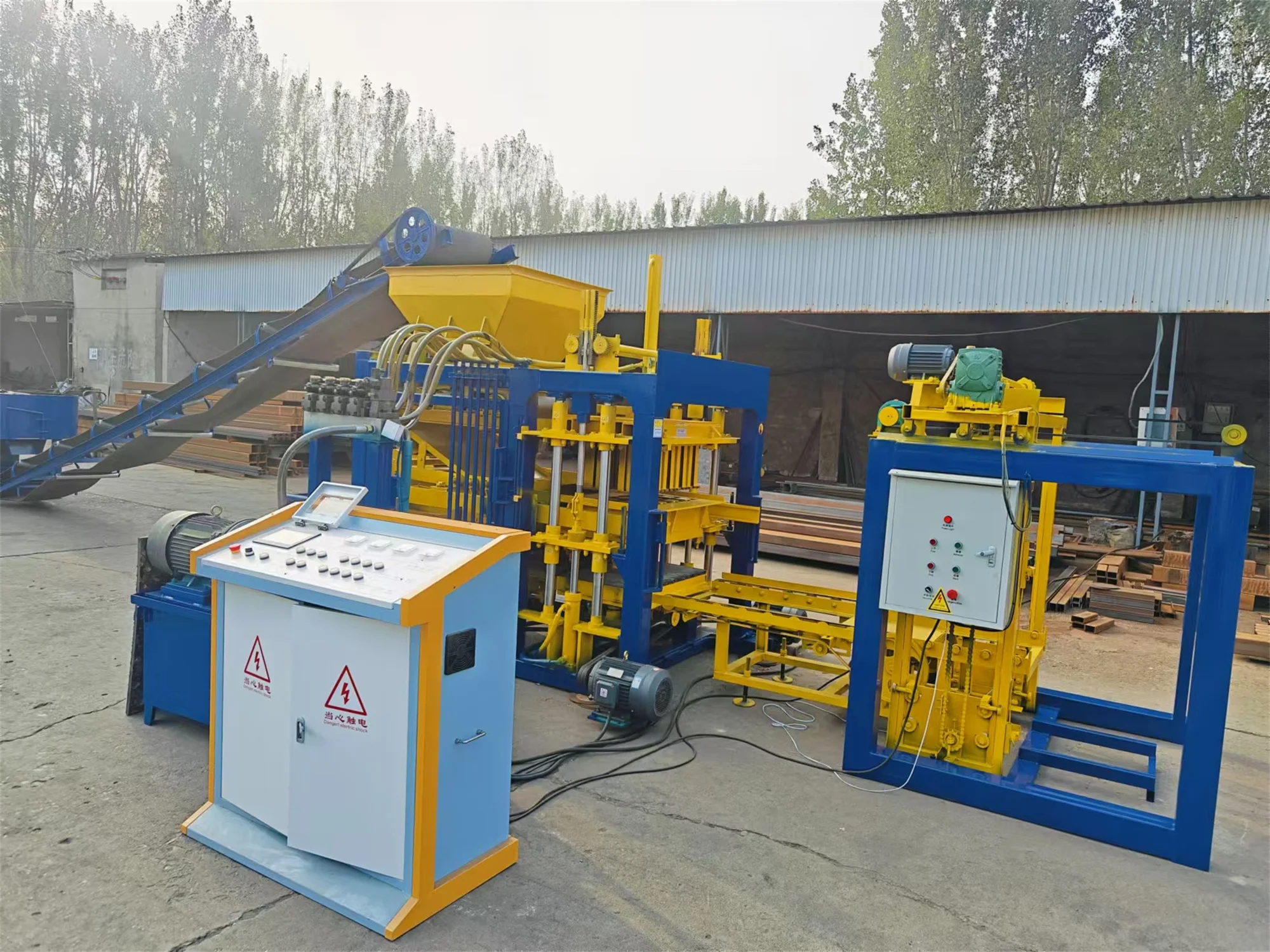 Chinese manufacturer factory price custom electric QT4-15 manual concrete automatic brick making machine