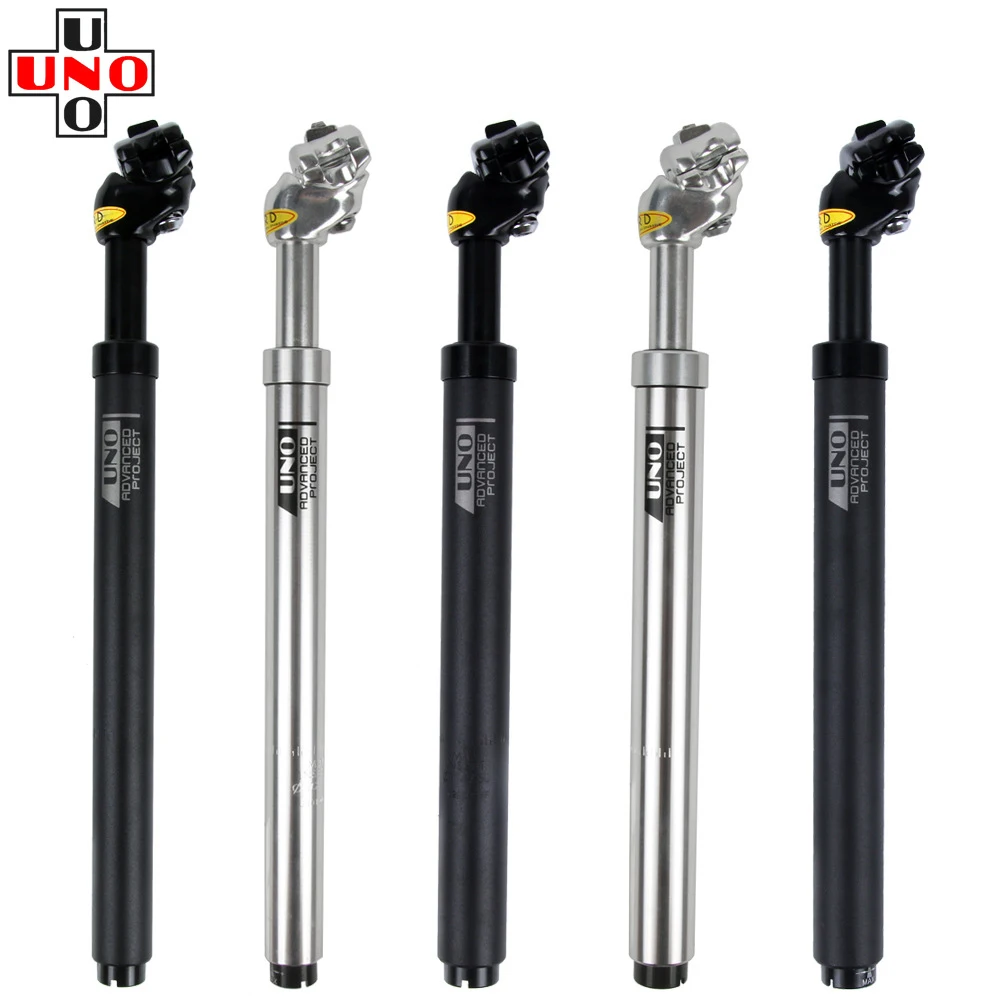 MTB Road Bike shock absorber Seatpost 27.2/30.9/31.6*350mm seat tube Adjustable Aluminum alloy saddle pole rod bike Accessories