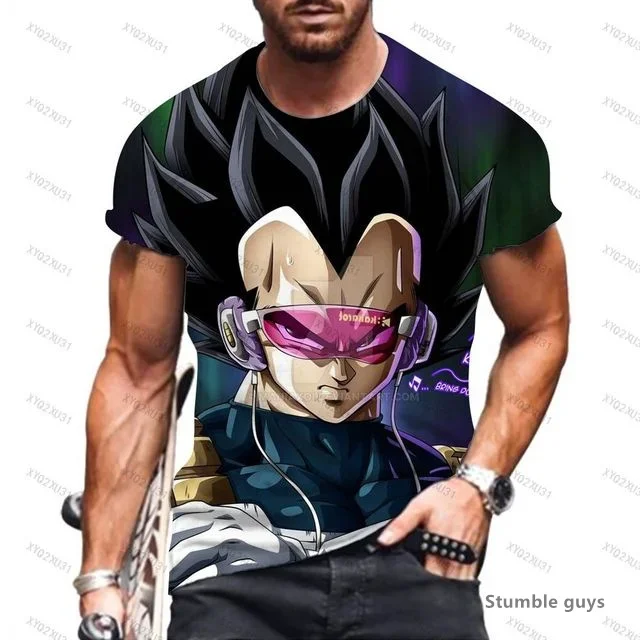 Sommer Herren Casual Style Gym Goku T-Shirt Männer Oberteile Dragon Ball T-Shirt Kakarot Vegeta Super Saiyan