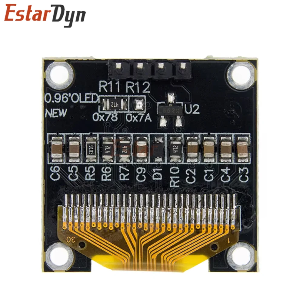 0.96 inch oled IIC Serial White/Blue/Yellow Blue OLED Display Module 128X64 I2C SSD1306 12864 LCD Screen Board for