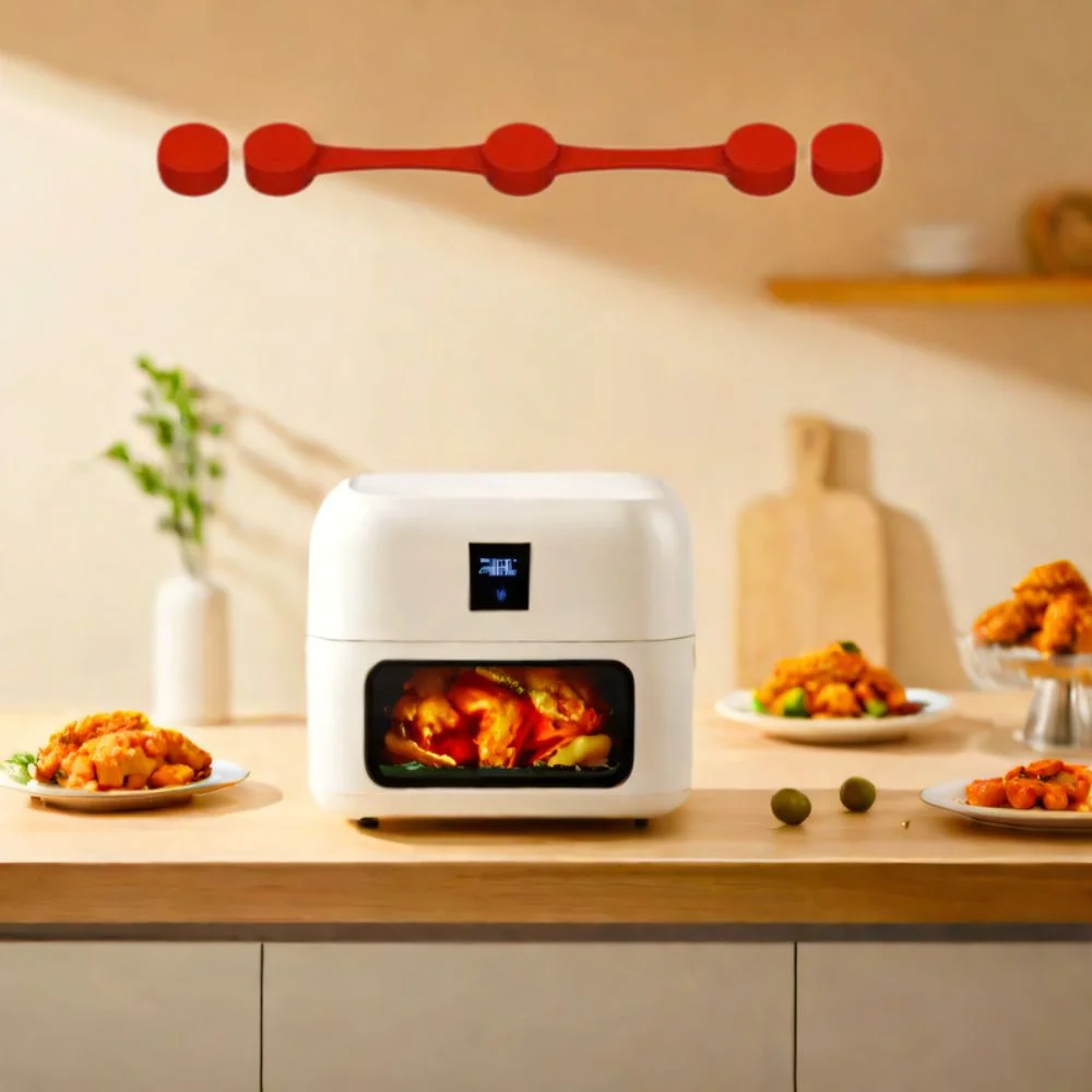 

Reusable Air Fryer Magnet Buckle Silicone Removable Air Fryer Liner Buckle Heat-resistant Non-Scratch