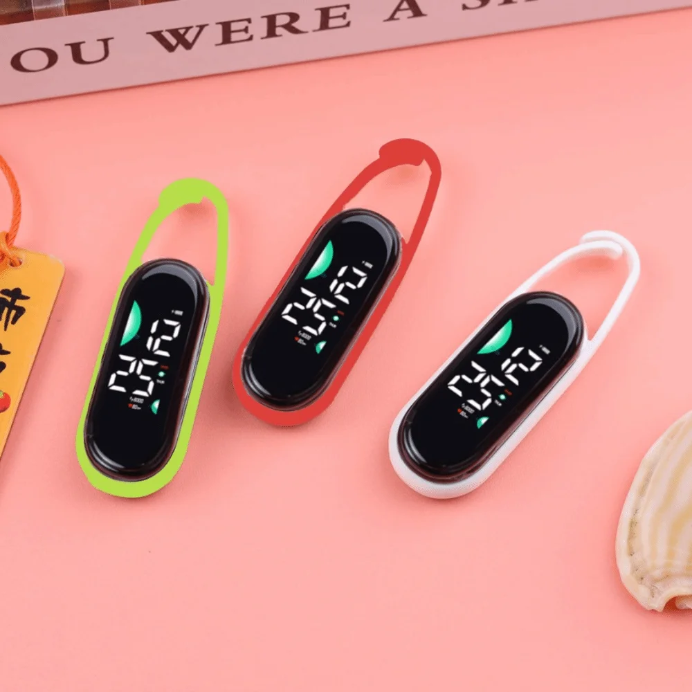 ساعة معلقة إلكترونية LED محمولة بشاشة عرض رقمية ساعة جيب على شكل جيب مقاومة للماء وساعة جيب مضيئة