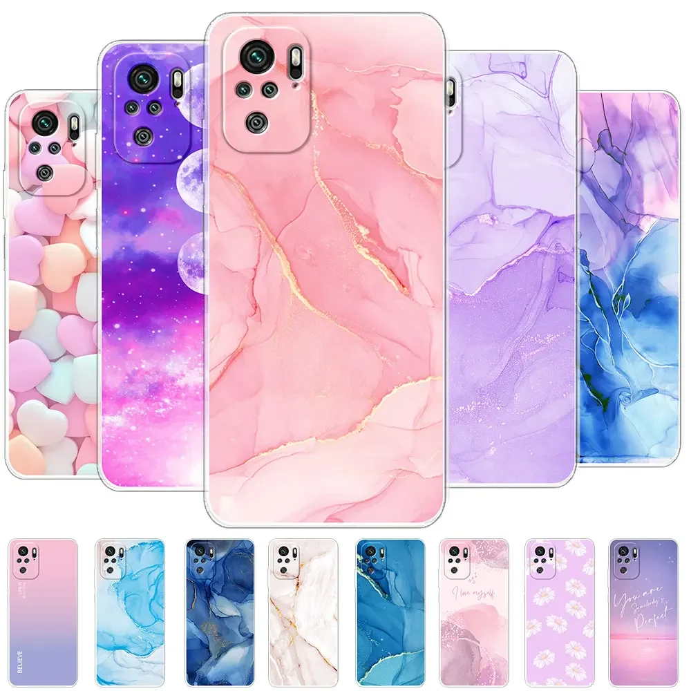 For Redmi Note 10 10S Case Soft Silicone TPU Phone Cover For Xiaomi Redmi Note 10T 10 Pro 5G Case Coque Note10 Pro Max Fundas