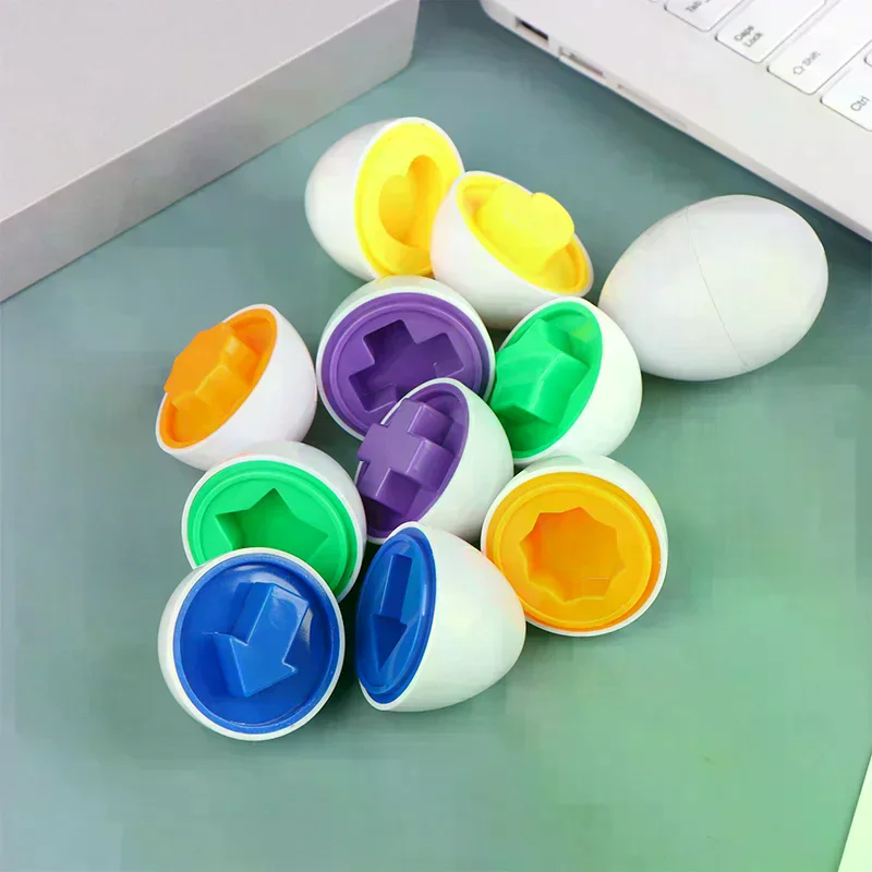 1Pc Eieren Vorm Montessori Bijpassende Kleur Educatief Speelgoed voor Baby en Peuters Herkenning Sorter Puzzel Leren Speelgoed Gift